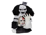 1.8ft Halloween Decoration Scary Clown, Sound-Actived Party Decor with Creepy Sound , Scary Haunted 19947782