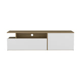 Selma Floating 63" Wide Tv Stand with Two Cabinets, Six Shelves, Cable Management , Entertainment B200P286944
