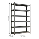 Garage Storage Rack, 6-Story Metal Shelves, Adjustable Partition Storage Unit, Supermarket, Home, W1831P366862
