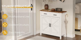 Kitchen Storage Cabinet, Modern Farmhouse Buffet Cabinet with Storage, Coffee Bar with Drawers and W2386P207765
