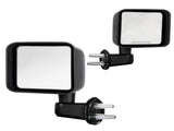 Manual Mirrors Black Left Right Side Pair For 2007-2017 Jeep Wrangler 28928984