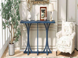 U-Style 59.8'' Wooden Console Table with Oak Veneer Top,Farmhouse Entryway Table with Rubber Wood N711P295300V