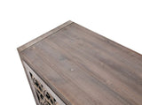 Hollow Four Door Antique Cabinet, American Country Style, Suitable for Living Room, TV Cabinet, W1445P146390