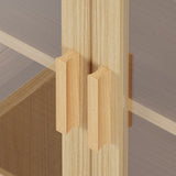 4 doors 6 layers with rattan surface Triamine board veneer 60*30*170cm display cabinet original wood 16373910