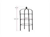 6.2ft Garden Obelisk Trellis,Lightweight Rustproof Plastic Coated Metal Tall Tower Trellis 76173444