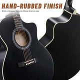 KMA102 41In Basswood Panel Matte Edging Folk Guitar with 15W Amplifier Bag Tuner and other 31095151