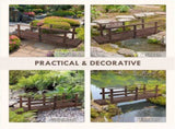 5 ft Wooden Garden Bridge Arc Footbridge 02049237