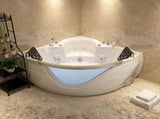59" light luxury double corner whirlpool bathtub, 20 sets of multi-directional massage nozzles, W3605P566240