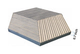 Hexagon natural marble tile, Carrara Gray marble, natural stone, for wall, OL textured finished, 3D W1696P262339