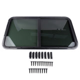 Universal RV Camper Window Teardrop Horizontal Sliding Glass Window 42" W X 22"H 10075928