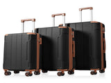 Luggage Sets 3 Piece, Expandable Hard shell ABS Suitcases Double Spinner, Travel luggage Set N730P296765A