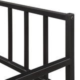 Twin Daybed with Trundle Multifunctional Metal Lounge Daybed Frame WF189880AAB
