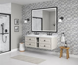 60in. W x 48 in. H LED Lighted Bathroom Wall Mounted Mirror with High LumenAnti-Fog Separately W928P178457