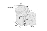 Motion Recliner Chair 1pc Rocker Recliner Couch Living Room Furniture Chocolate Padded Suede Metal B011P163887