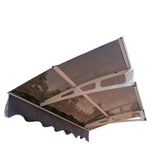 ZNTS DA5934W Series Door Window Awning Canopy Made of 0.137 Inch Thick Crystal Solid Polycarbonate Sheet W2205P180066