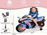 12V Electric Motorcycle for Kids, Powered Toy Motorcycle, Child Motorcycle Ride On with Light Wheels 64722568