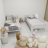 Twin Over Twin Metal Bunk Bed for Kids Boys Girls,Metal Structure Bedframe with Ladders & W1935P300320