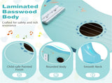 21-Inch Kids Ukulele - Lightweight Compact Design, Premium Basswood Body with Nylon Strings 36165828