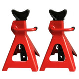 ZNTS 1 Pair of 3 Ton Jack Stands Red 18093196