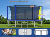 10FT Trampoline for Kids, Basketball Hoop and Ladder, Outdoor Kids Trampoline with Safety K1163P147163