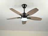 42" 5PCS Plywood Blades Ceiling Fan with Lights Remote Control,Quiet DC Motor Ceiling Fans 6 Speed W3596P462053