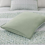 ZNTS King/Cal King 4 Piece Seersucker Quilt Set with Throw Pillow B035129015