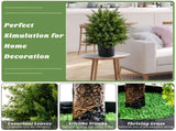 2-Pack 21.5" Artificial Topiary Ball Tree - Realistic Cedar Balls, PE/PVC Material, Green 71031638