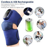 Cordless Knee Massager Heated Knee Brace Wrap Electric Knee Heating Pad with 5-Level Heating 3-Level 58243632