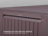 90gal Outdoor Garden Plastic Storage Deck Box Chest Tools Cushions Toys Lockable Seat 68838891
