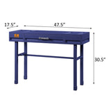 Blue Writing Desk with 1 Drawer B062P185678