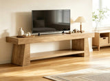 63 Inch Farmhouse TV Stand, Entertainment Center with 2 Tier Shelf for 55 to 75 Inch TVs 24974819