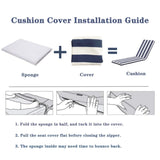 2PCS Set Outdoor Lounge Chair Cushion Replacement Patio Funiture Seat Cushion Chaise Lounge Cushion 64958234