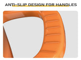 Stainless Steel Handle 5QT Round Enameled Pot Orange Gradient 80490768