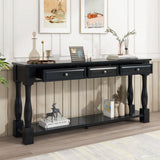 Console Table 63" Long Console Table with Drawers and Shelf for Entryway, Hallway, Living Room 84320608