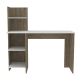 Vilna 120 Writing Desk , Four Shelves -Light Oak / White B20092055