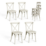 2pcs X- back Garden Plastic Folding Chair White 51284971
