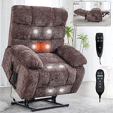 ZNTS Lift Recliner Chair Heat Massage Dual Motor Infinite Position Up to 350 LBS Large Electric Power W1803P206832