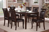 Dark Cherry Finish Simple Design 1pc Table with Separate Extension Leaf Mango Veneer Wood B01156366