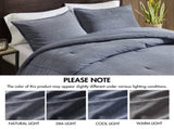 3PCS King/Cal King Twill Washed Comforter Set B035P341113