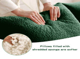 Soft Teddy Fabric Boneless Sofa,No Assembly Required Streamlined Design,Anti-Slip Design 32D High W714P357241