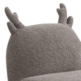 Weston 21.5"W Brown Chenille Deer-Shaped Kids Chair B061P236753