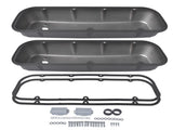3-11/16" Tall Finned Valve Covers Black for Chevy BBC 396 402 454 502 1965-1995 39272975