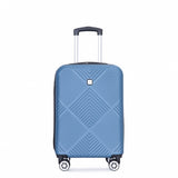 4-piece ABS lightweight suitcase, 14 inch makeup box, aircraft wheels BLUE W284P149260