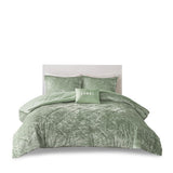 Twin/Twin XL Velvet Comforter Set with Throw Pillow B035P203257