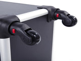 4-in-1 Draw-bar Style Interchangeable Aluminum Rolling Makeup Case Black 67069398