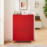 Shoe Storage Cabinet for Entryway, Free Standing Shoe Organizer with 2 Flip Drawers, Hidden Shoe W578124380