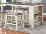 Modern Contemporary Dining Room Furniture Chairs Set of 2 Counter Height High Stools Light Wooden B01164104