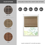 Bamboo Light Filtering Roman Shade 64"L B035129691