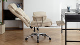 ZNTS Office Chair, Big and Tall Executive Office Chair with Footrest, Leather Computer Chair, Ergonomic W2367P212099