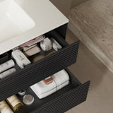 BRON 30" Bathroom Vanity Sink, Modern Wall-Mounted Floating Plywood Bathroom Storage Cabinet W2615P247212